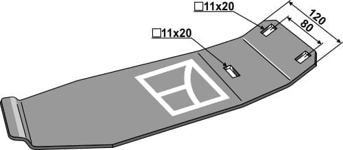 98.DEE-703 Gleitkufe - passend zu John Deere	CC26700