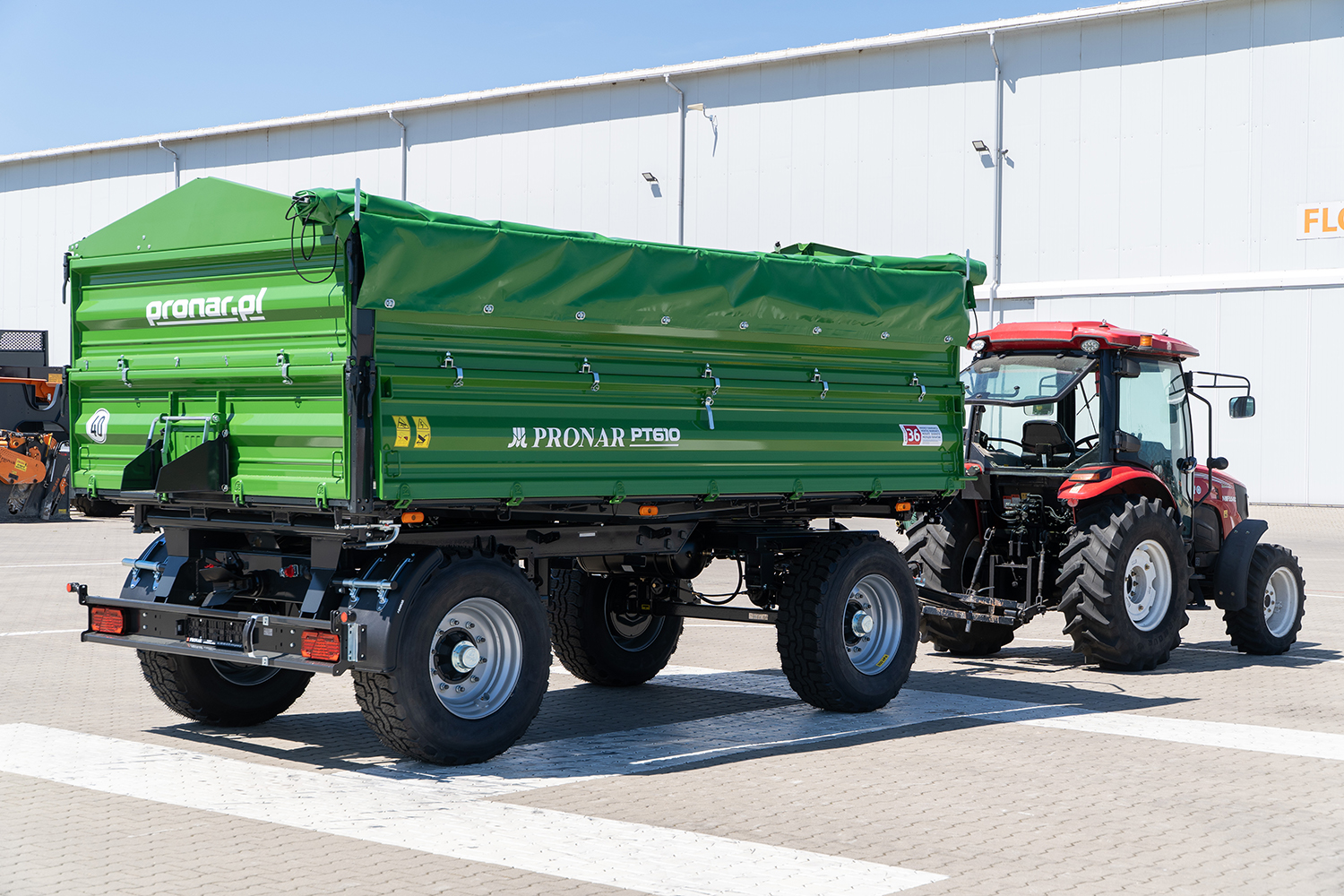 agrarwagen, Pritschenanhänger, grünes trailer, Landwirtschaftsfahrzeug, Traktoranhänger