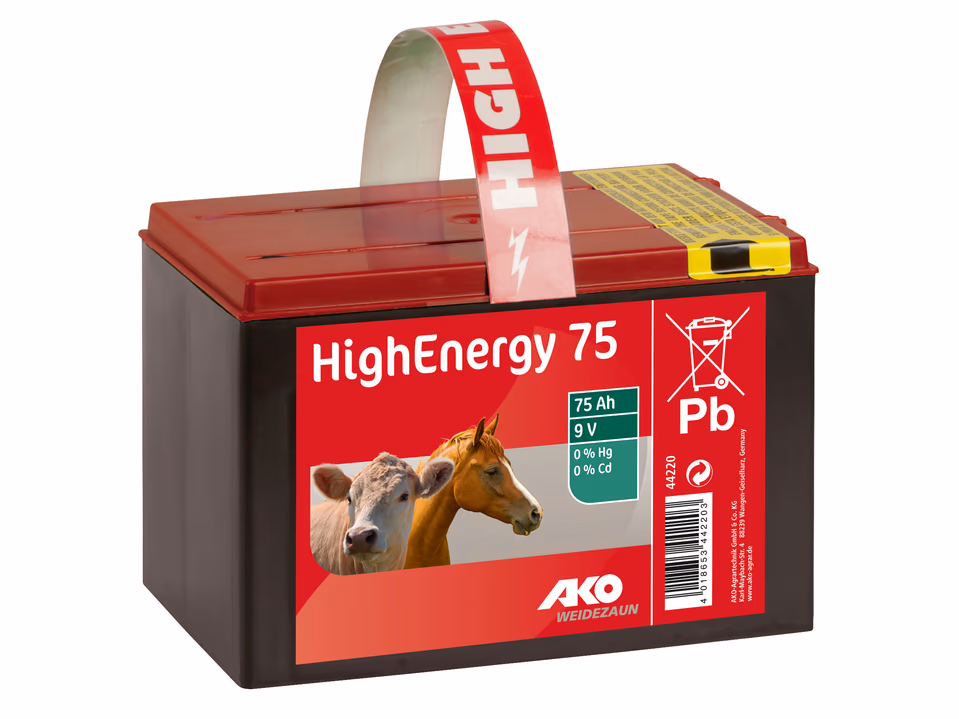 AKO HighEnergy 75 9V,75Ah Saline Trockenbatterie