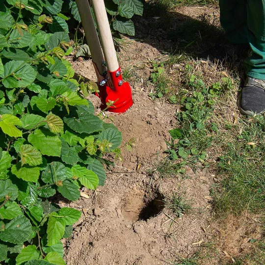 Spaten für Pflanzlöcher 13 cm – Profi-Kreuzspaten für Pfähle & Zaunpfosten