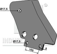 BL28902 Gegenplatte - rechte Ausführung