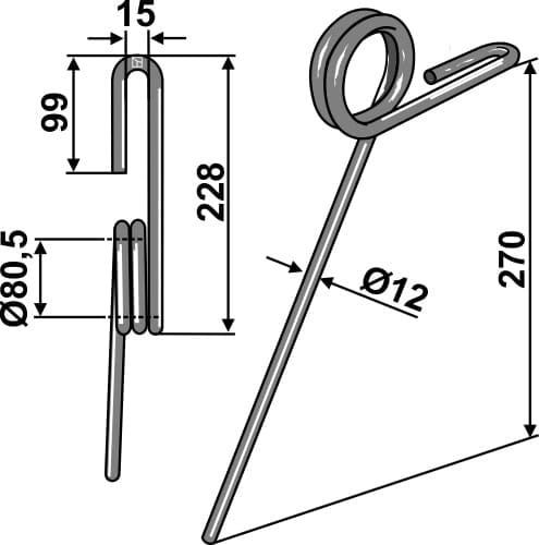 BL29186 Striegelzinken - passend zu SImba P08784 / Great Plains P08784