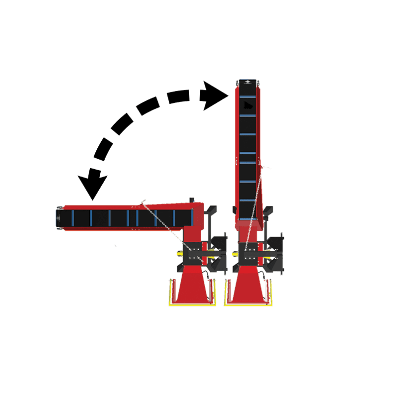 Remet CNC wood chipper R100 PTO with 2.3m conveyor belt