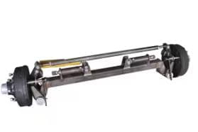 ADR Lenkachse gebremst - 90 mm Vierkant