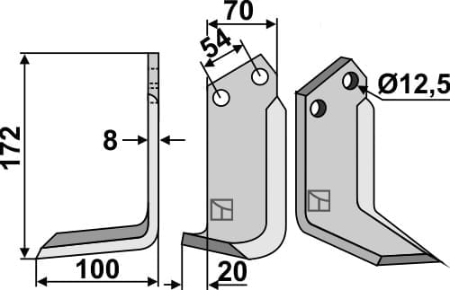 BL4919 Fräsmesser L - passend zu Carraro
