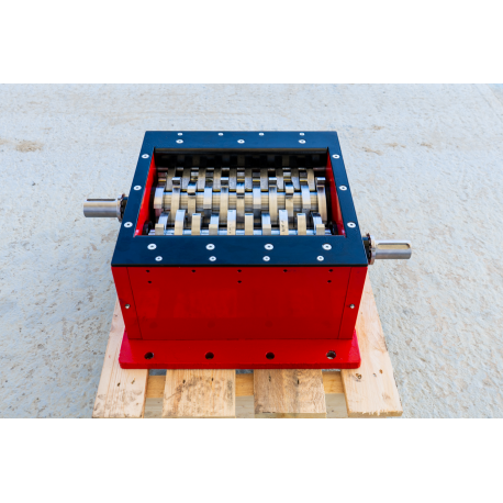 Shredder unit 400 x 415mm with 2 drive shafts