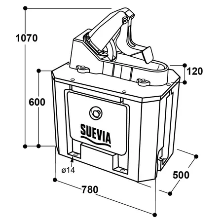 Patura Membran Weidepumpe Modell Winterproof 554