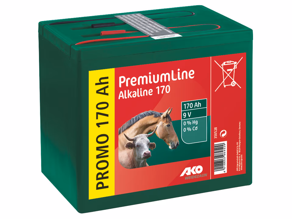 AKO Batterie Alkaline 9 V, 170Ah