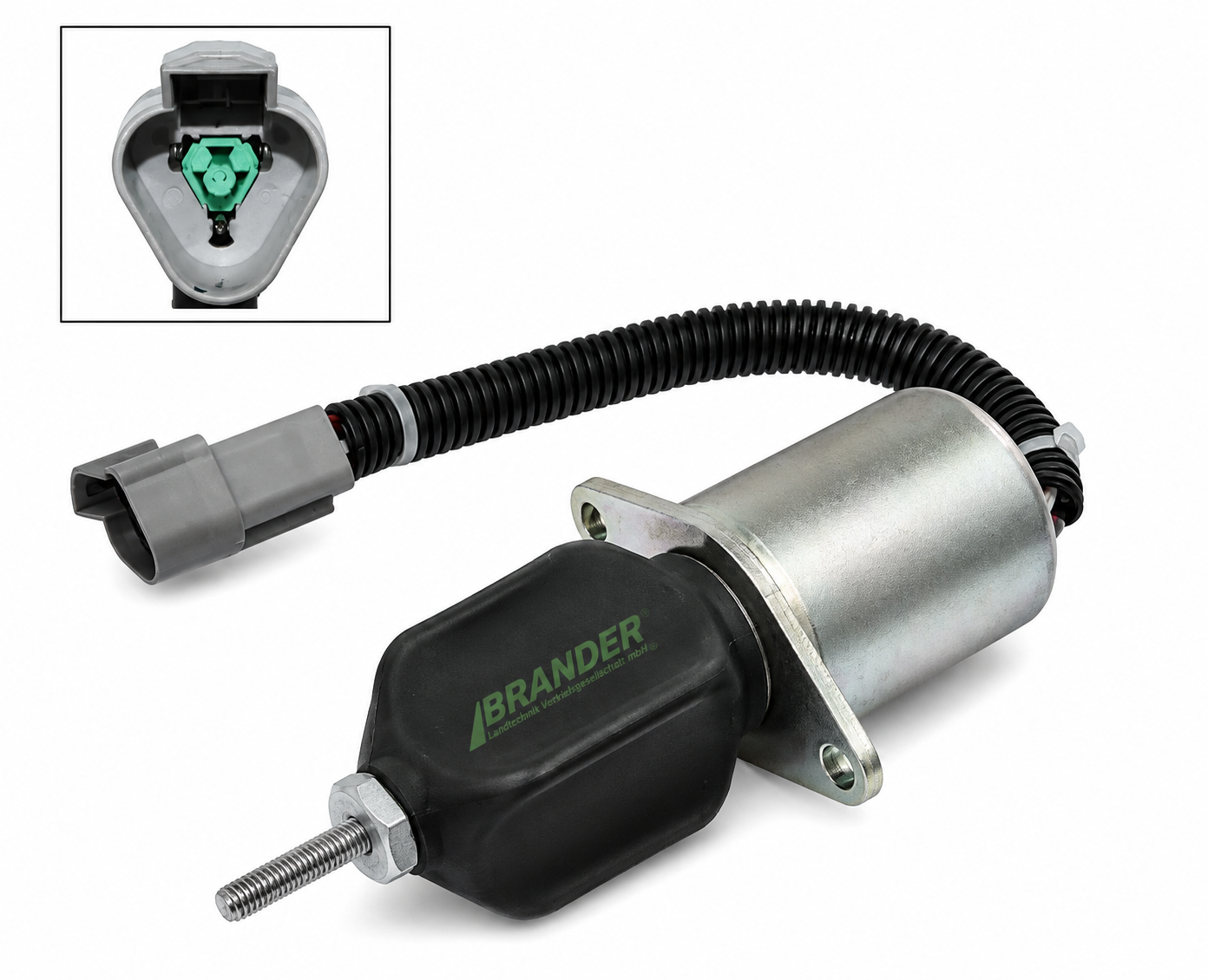 Stop solenoid - suitable for Volvo EC27C, EC35C, ECR28, ECR38