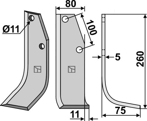 BL5223 Fräsmesser R - passend zu Holder 1832440510