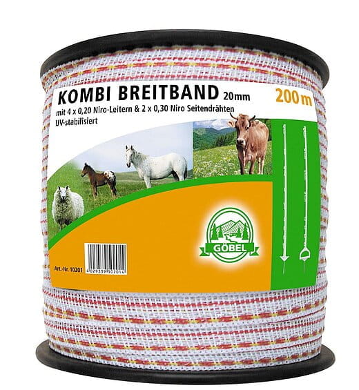 10201 Weidezaunband »Combi« Breitband · 20mm, 200m