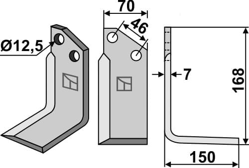 BL5618 Fräsmesser R - passend zu Muratori 12002200