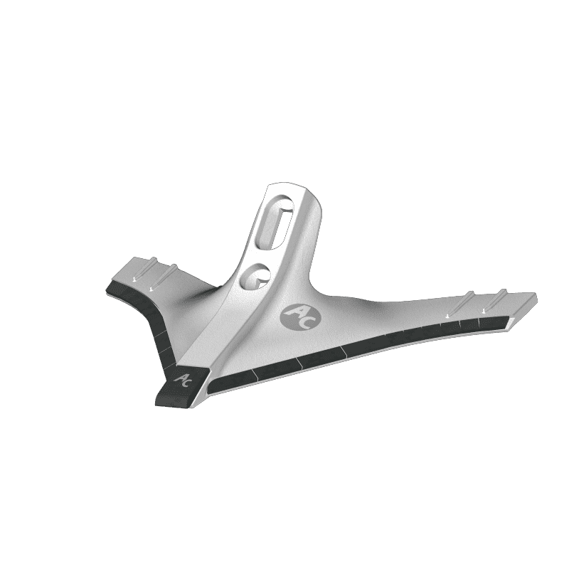 BL41508 AC Gänsefußschar Universal - Ø12 - Breite 380 mm - Krumm - Monoblock