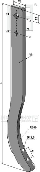 BL28975 Schwergrubberstiel - 750 mm