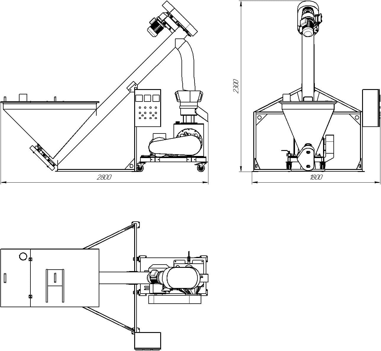 Pelletieranlage 350 kg/h | Kompakte Pelletproduktion für Futter & Biomasse | 11,75 kW