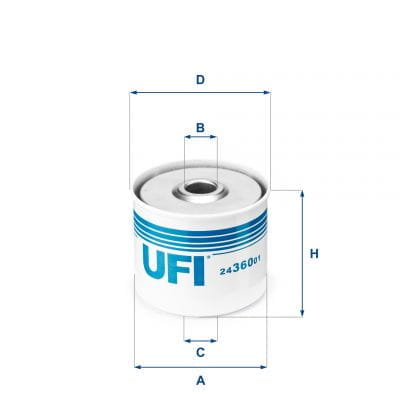 BL24.360.01 UFI Filter 24.360.01 Kraftstofffilter SpinOn