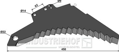 BL29880 Ladewagenmesser 5mm - passend zu Strautmann 488.17.504