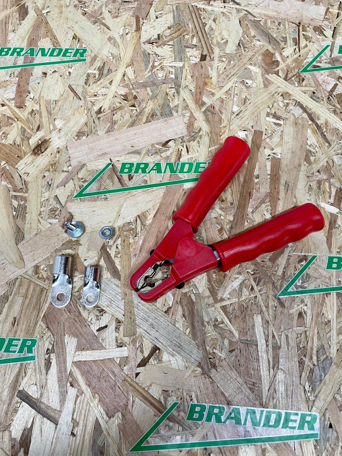 Batterieladezange Plus rot