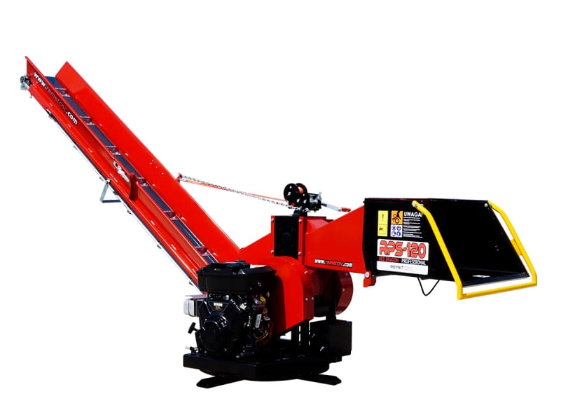 Remet CNC Holzhacker RPS-120 – 27 PS, 3 m Förderband & 360° Drehkranz | Profi Walzenhacker