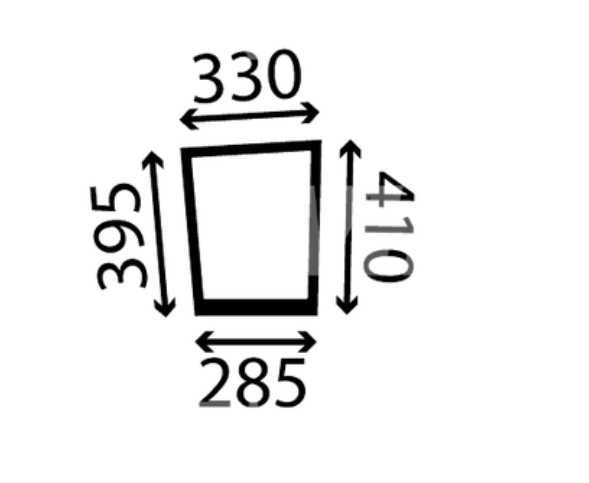 Untere Windschutzscheibe rechts - passend zu JCB Fastrac 1115, 1125, 1135, 2115, 2125, 2135, 2140, 2150, 2155, 2170