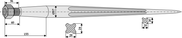 BL2663 Frontladerzinken Hydrac 60.4003.80