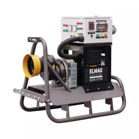 Industrieller Pumpe, Dieselgenerator, Bedienfeld, Metallrahmen, Gelbe Kupplung