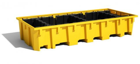 EMP Regal-Auffangwanne für 3 IBC-Container - 1650 L - ohne Gitterrost