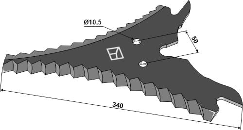 BL29899 Ladewagenmesser 5mm - passend zu Strautmann 732.36.500