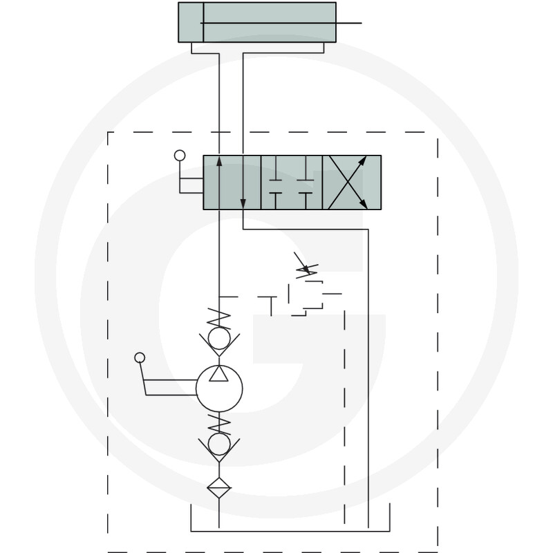 Handpumpe mit Hebel 12ccm / für doppeltwirkende Zylinder / einstellbares Druckbegrenzungsventil