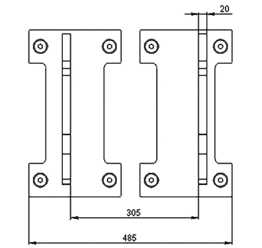 Kit de platine de montage Düvelsdorf D-Lock ; D-Lock S pour chargeuses sur pneus Kramer 180-350