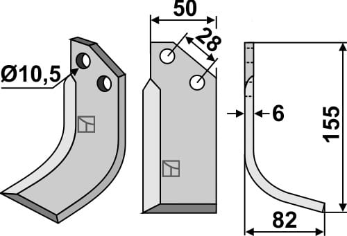 BL4795 Fräsmesser R - passend zu Bertolini 13014