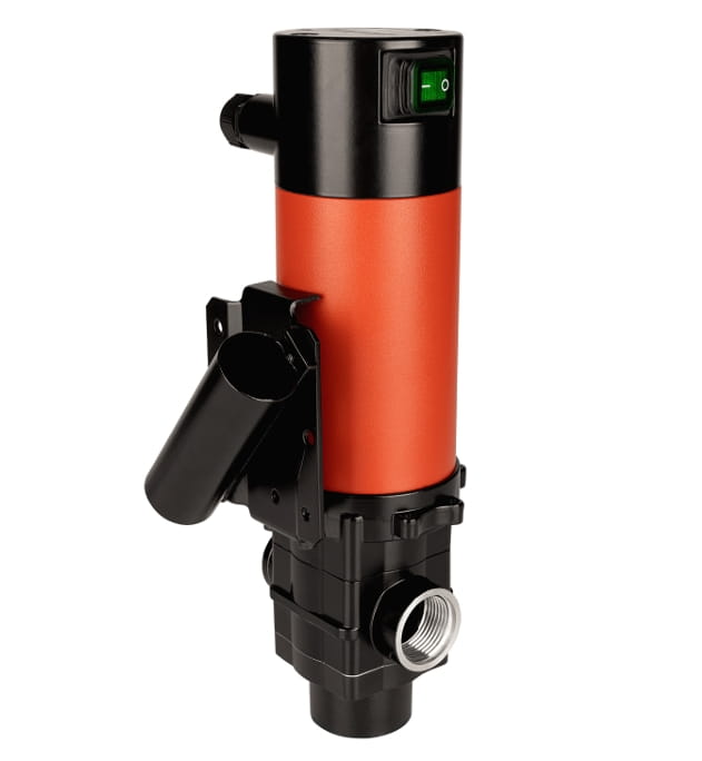 Pressol ROTAxx 12V Flügelzellenpumpe 54 l/min Diesel Heizöl Fasspumpe mit Zapfventilhalter