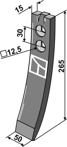 BL23765 Scharspitze - passend zu Väderstad 488441 / 488441-1 / 155912