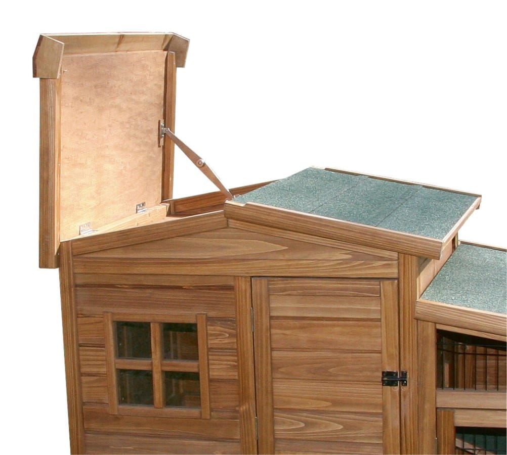 Clapier en bois pour petits animaux Fortuna - 160 x 80 x 117 cm
