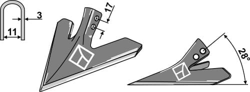 BL28449 Hackschar 200mm