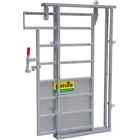 Patura Rahmen mit Schiebetür XL | 1,18 × 2,08 m | 85 cm Durchgangsbreite | Robuste Stalltür für Rinder-, Pferde- & Laufställe