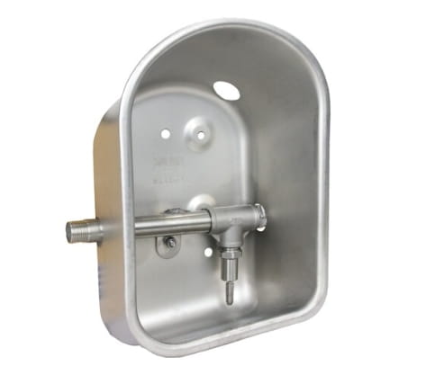 Suevia stainless steel drinking trough for fattening pigs, model 74U