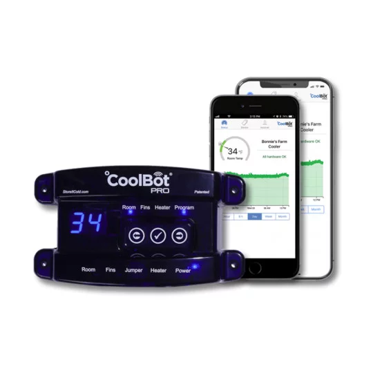 Kühler, digitaler Thermostat, Steuergerät, blaues Display, Pro-Modul