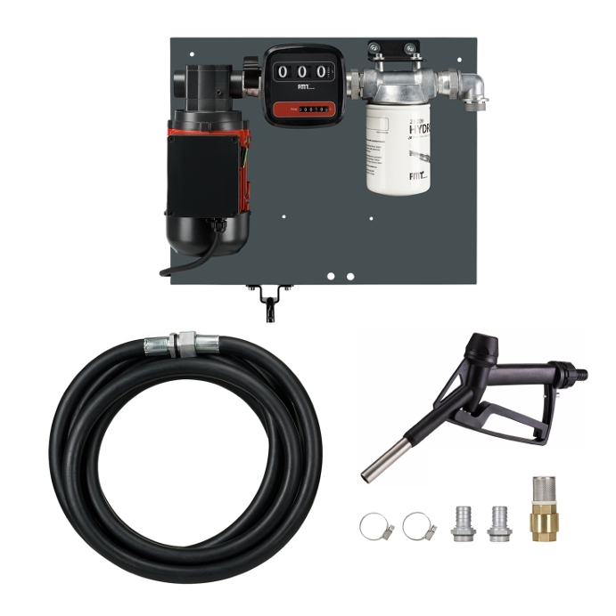 Pressol Industrie Flügelzellenpumpen Set FZP 65 l/min 230V mit Diesel-Wechselfilter & 6m Schlauch