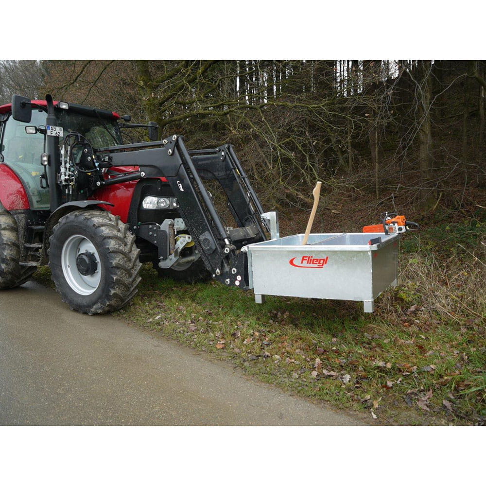 Fliegl Forester's Box – Euronorm 1195 × 1195 × 500 mm | Robust forestry box with 2 compartments