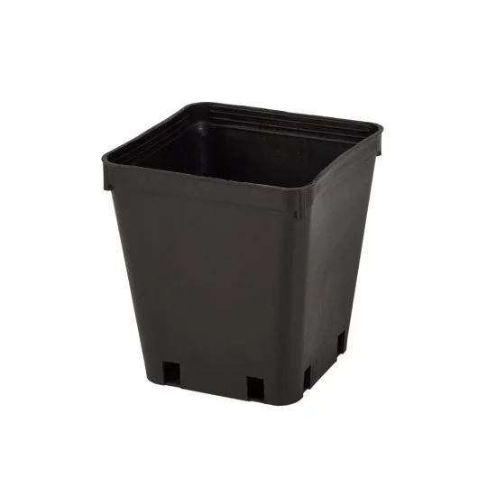 320x Quadratischer Baumschul-Topf 9x9x10 cm Spritzguss 0,65L – wiederverwendbarer Pflanztopf für Jungpflanzen, Gemüse & Kräuter