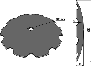 BL30174 Gezahnte Scheibe Ø660x7