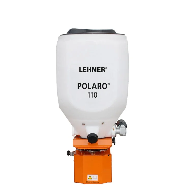 LEHNER POLARO® 110 E Streuer – 12V Profi Winterdienst Streuer – 110 Liter – Edelstahl – Elektronische Dosierung