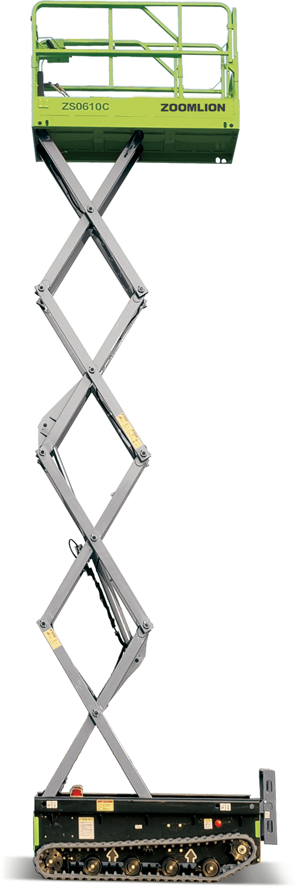 Nacelle ciseaux chenillée Zoomlion 8,80 m – Nacelle ciseaux tout-terrain d'une capacité de levage de 250 kg