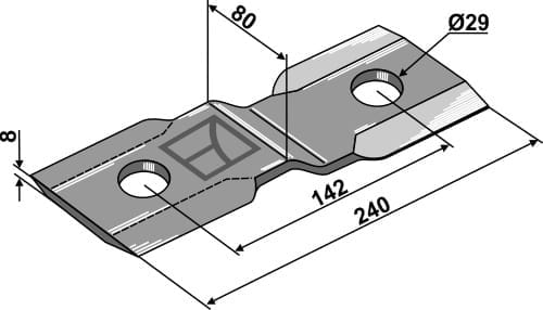 BL28034 Mulchmesser - passend zu Seppi