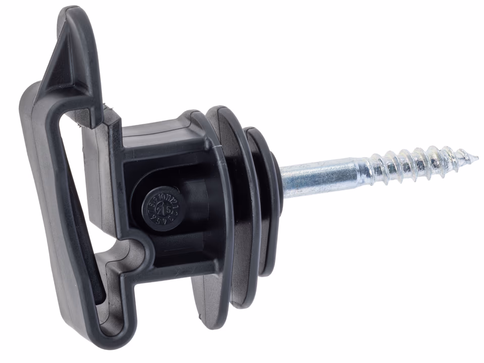 25x Eurotape-Isolator, Holzgewinde für 4cm Breitband, 6mm-Stütze