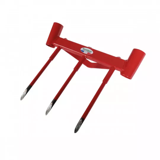 Fourche à bêcher double Grelinette – Outil de décompactage respectueux du sol avec dents en acier trempé