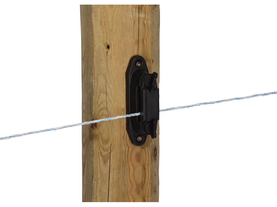 10x Profi Eck-/Streckenisolator, schwarz, für 4cm-Band