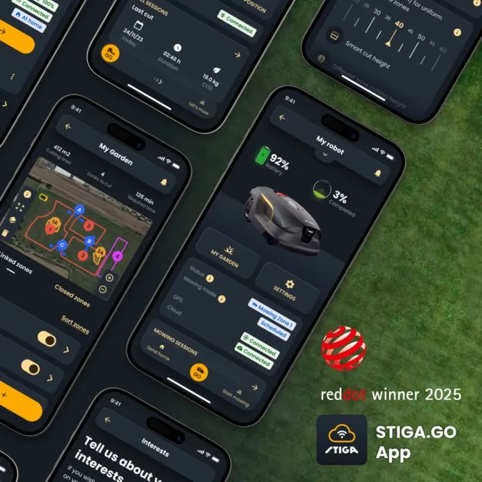 STIGA Mähroboter A 100V – 10.000 m², GPS-RTK, KI-HDR-Kamera, 50 % Steigung