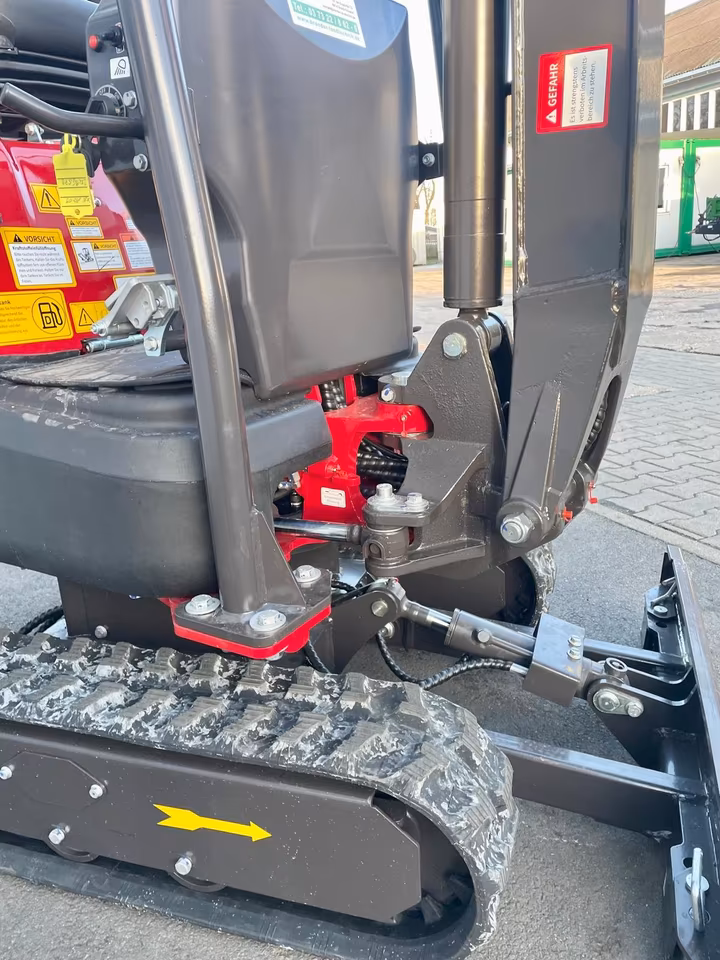 Rhinoceros XN10-9 Minibagger – Knickarm, hydraulischer Daumen & Schnellwechsler